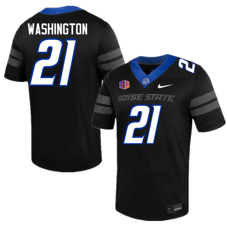 Zion Washington Jersey, Boise State Broncos #21 Zion Washington Football Jersey College Uniforms-Bla